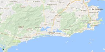 Карта на плажа на Barra де Гуаратиба