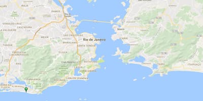 Карта на плажа на Barra da Tijuca