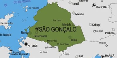 Карта на общината на Сан Гонсалу