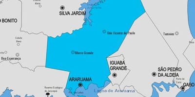 Карта на община Араруама