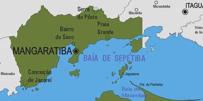 Карта на община Мангаратиба