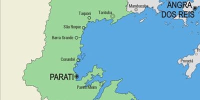 Карта на община Парати