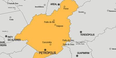 Карта на община Петрополисе