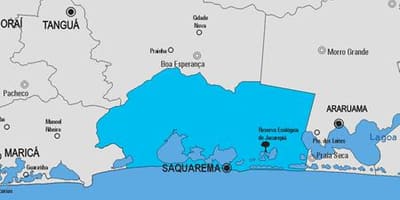 Карта на община Сакуарема