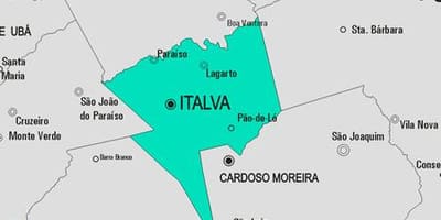 Карта на община Italva