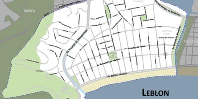 Карта плажа Leblon