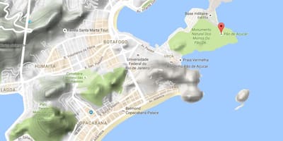 Карта на Планината sugarloaf
