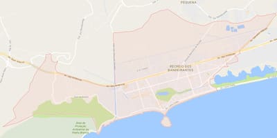 Карта Рекрейо-dos-Бандейрантисе