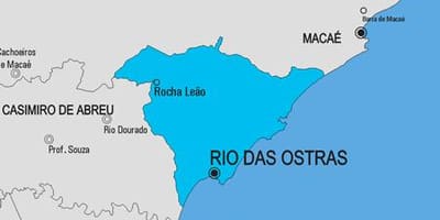 Общината на картата на Рио де Жанейро