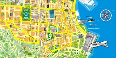 Център на картата Рио де Жанейро