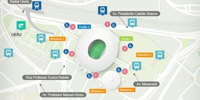 Картата на стадион "Маракана" дебела