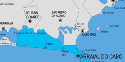 Карта arraial DO cabo община