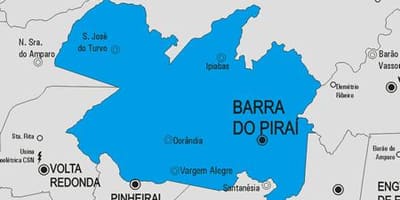 Карта на Barra до Пираи община