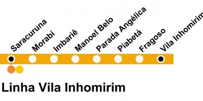 Карта SuperVia - линия Inhomirim Вила
