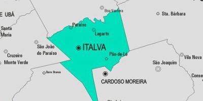 Карта на община Italva