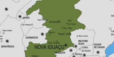 Карта на община Нова Игуасу