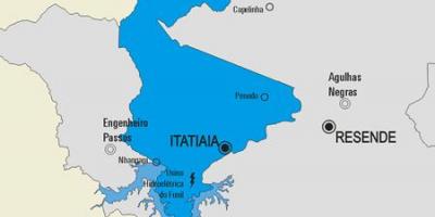 Карта на община Итатиая