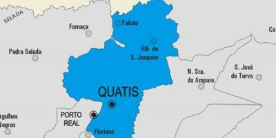 Карта на община Куатис