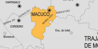 Карта на община Макуко