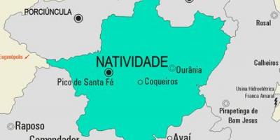 Карта на община Нативидади