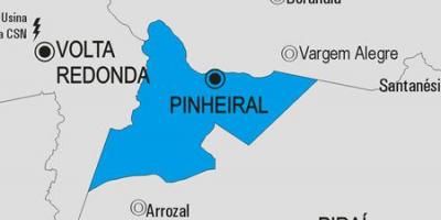 Карта на община Пиньейрал