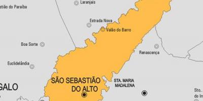 Карта на Сан Себастиан-ДУ община Алто