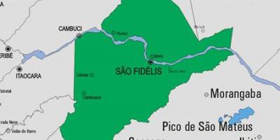 Карта на Сан Франсиско де Itabapoana община