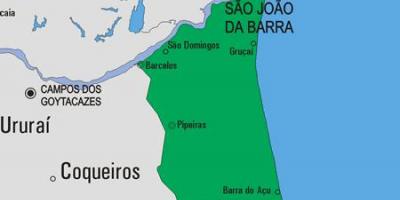 Карта на Сан Хуан-да-Barra община