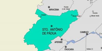 Карта на Санто-Антониу де община Pádua