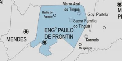Карта Энженьейру-Паоло-ди-Фронтин община